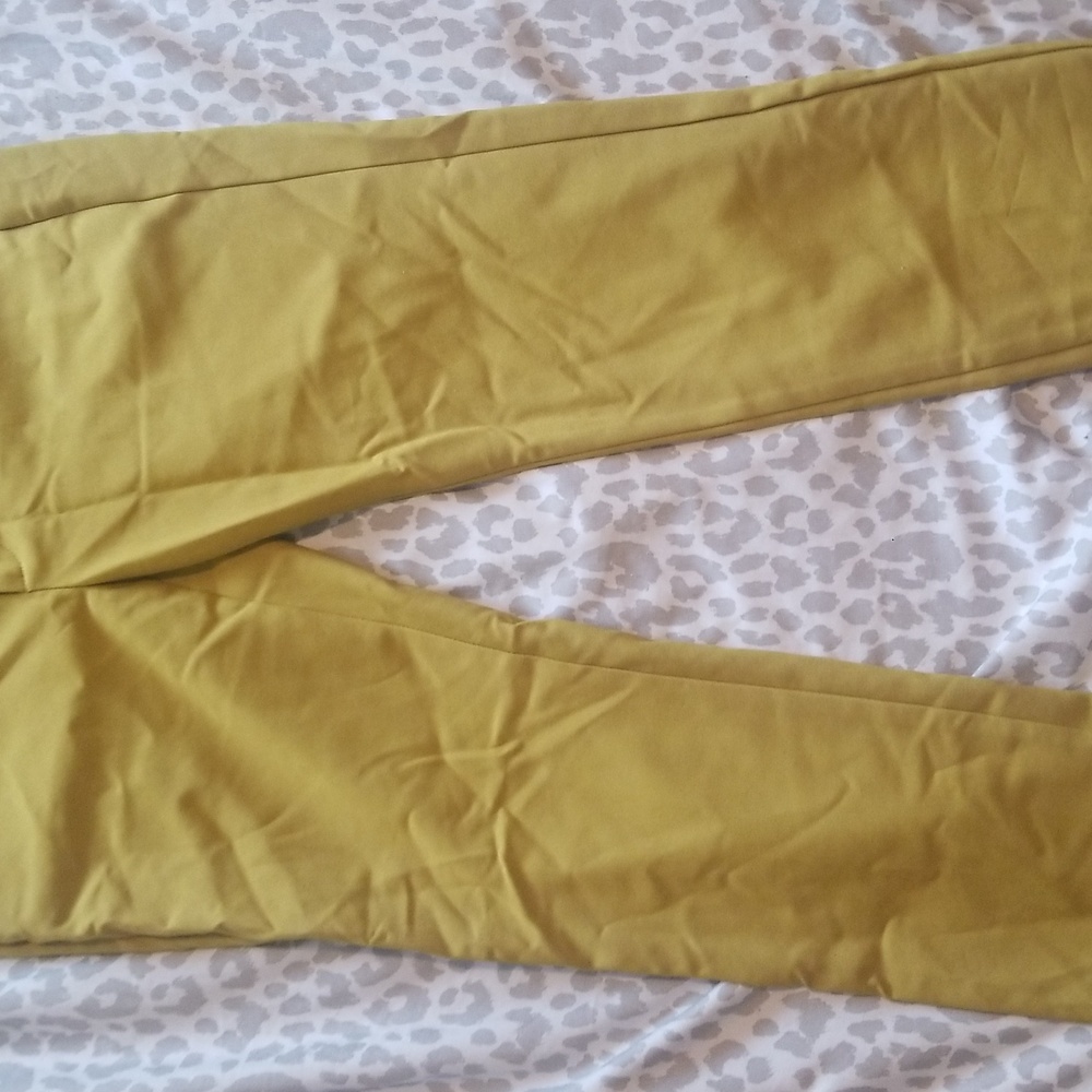 Zara Basic Collection Yellow Pants - image 4